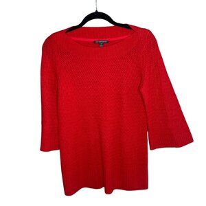 Classiques Entier Atelier Sweater 100% Cashmere Red Tunic Length  Size Medium